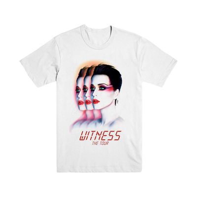 Camiseta Katy Perry Tour Triptych White Dateback