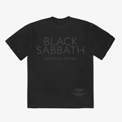 Camiseta Black Sabbath - Technical Ecstasy Cover - Preta (estampa frente e Verso)