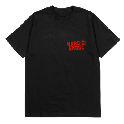 Camiseta Guns N' Roses - Hard Skool (Preta Frente e verso)