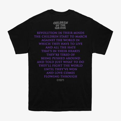 Camiseta Black Sabbath - Master Of Reality / Children Of The Grave - Preta (estampa frente e Verso)