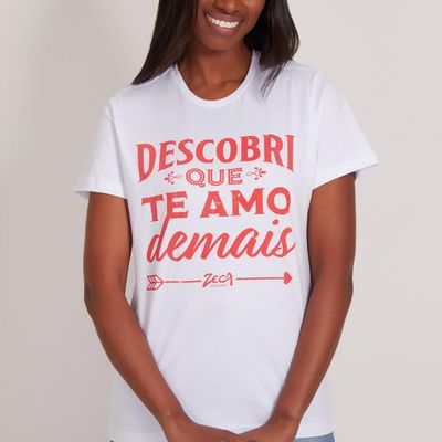Camiseta Zeca Pagodinho - Descobri que Te Amo Demais