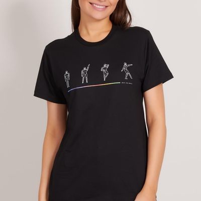 Camiseta Mamonas Assassinas Robocop - Preta