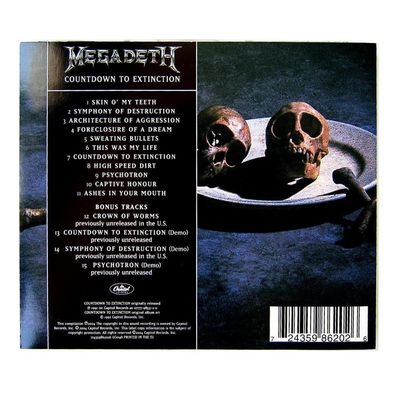 CD Megadeth - COUNTDOWN TO EXTINCTION - Importado