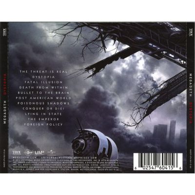 CD Megadeth - Dystopia - Importado