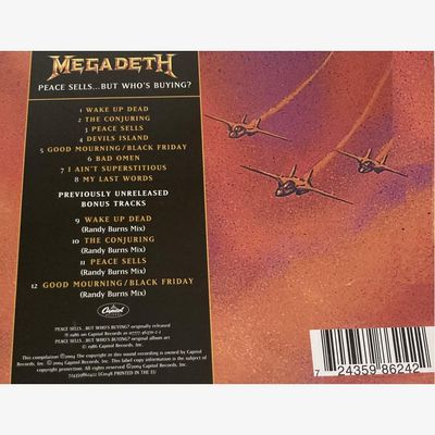 CD Megadeth - Peace Sells...But Who's Buying? (24-Bit Digitally Remastered 04 - World) - Importado