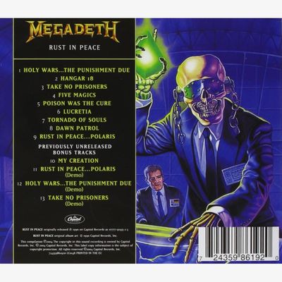 CD Megadeth - RUST IN PEACE - Importado
