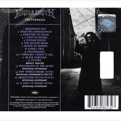 CD Megadeth - Youthanasia (24-Bit Digitally Remastered 04) - Importado