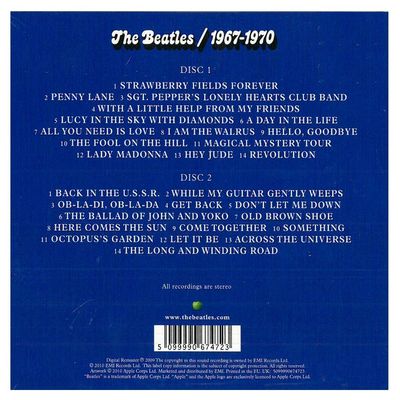 CD Duplo The Beatles - The Beatles 1967 - 1970 (2010 Digital Remaster/2CD) - Importado