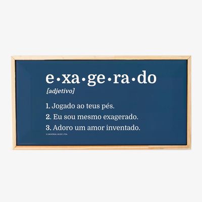 Quadro Azulejo Cazuza - Exagerado