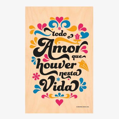 Quadro Cazuza - Todo Amor que Houver Nesta Vida