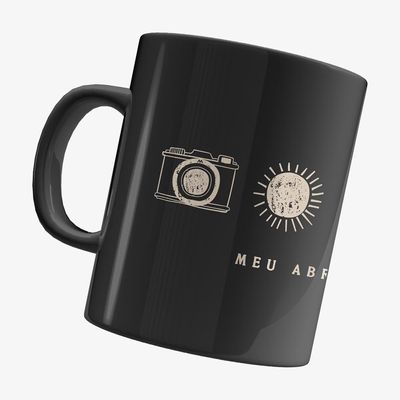 Caneca Melim - Meu Abrigo (Preta)