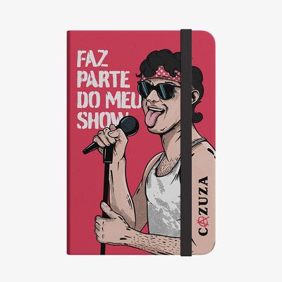 Caderneta capa dura Cazuza - Faz Parte do Meu Show (Vermelha)