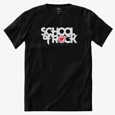 Camiseta School of Rock - Logomarca - Preta
