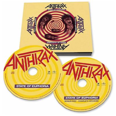 CD DUPLO Anthrax - State Of Euphoria (30th Anniversary Edition - 2CD) - Importado