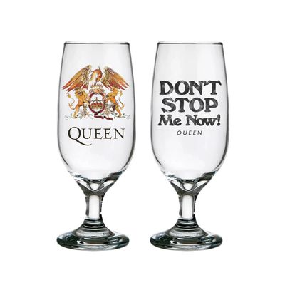 Kit 2 Taças Queen - Classic Crest + Don´t Stop Me now