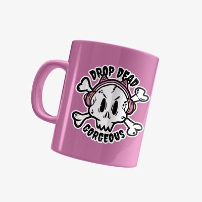 Caneca Vários Artistas - Drop Dead Gorgeus - Rosa