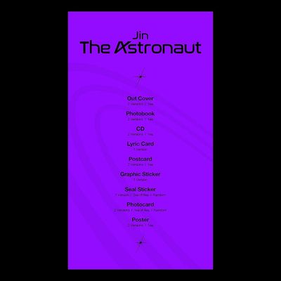 CD Jin (BTS) - The Astronaut (CD-S / General Market - VERSION 01) - Importado