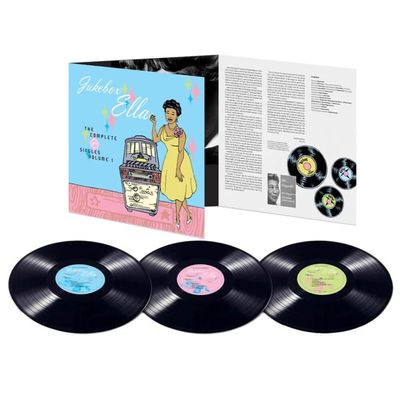 Vinil Triplo Ella Fitzgerald - Jukebox Ella: The Complete Verve Singles Vol 1 (3LP box set) - Importado