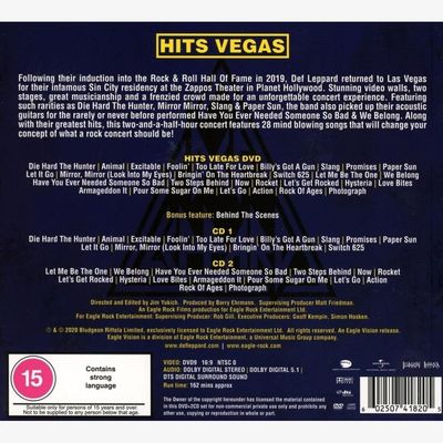 CD Def Leppard - Hits Vegas (Live At Planet Hollywood/Intl Version/2CD/DVD) - Importado