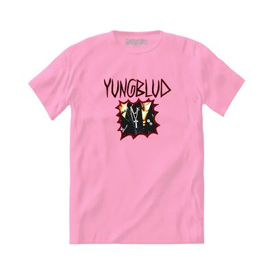 Camiseta Yungblud - Pink Yungblud Graphic Tee
