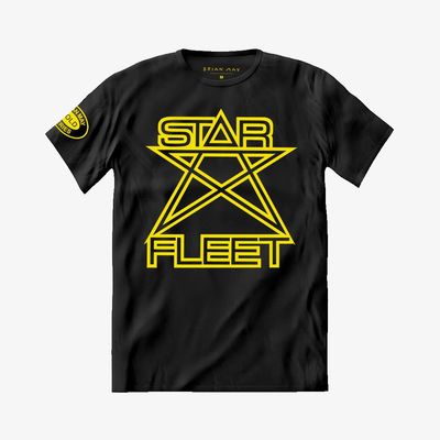 Camiseta Brian May - Star Fleet Classic Yellow Star Tee