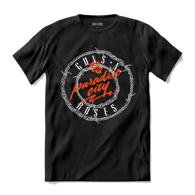 Camiseta Guns N' Roses - Paradise City Barbed Wire