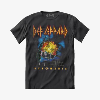 Camiseta Def Leppard - Pyromania Rock Till You Drop S/S