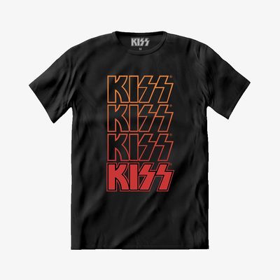 Camiseta Kiss - Logo Repeat