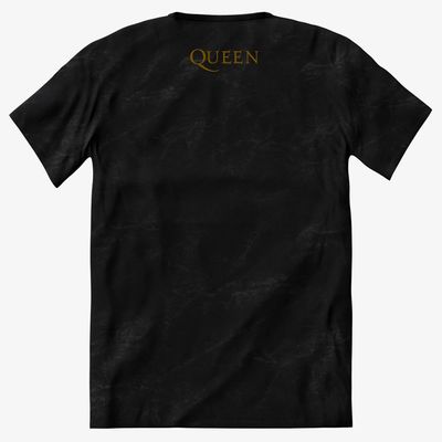 Camiseta Queen - Queen 1980s - Preta Estonada