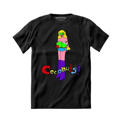 Camiseta Kim Petras - Coconuts - Preta