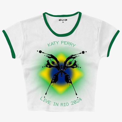 Camiseta Katy Perry - 143 In Rio (Baby Tee)