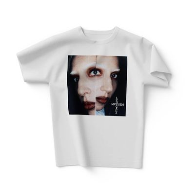 Camiseta Lady Gaga - Mirrored Photo - Branca