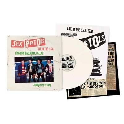 Vinil Sex Pistols - Live In The USA 1978 - Dallas (White LP) - Importado