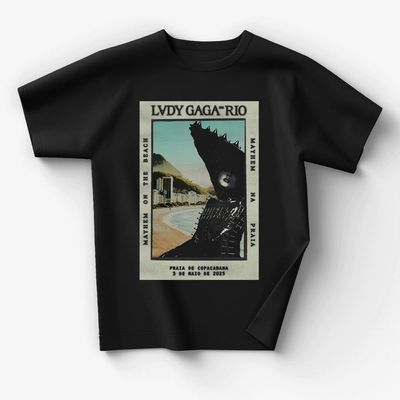 Camiseta Lady Gaga - Rio Poster (Black)
