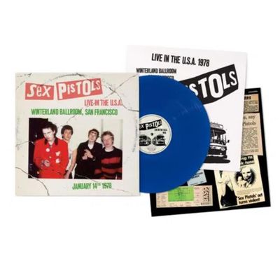 Vinil Sex Pistols - Live In The USA 1978 - San Francisco (LP Blue Vinyl) - Importado