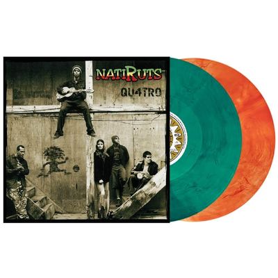 Vinil Natiruts - Qu4tro (2002 / 2LP Verde e Laranja)