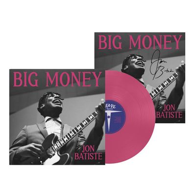 Vinil Jon Batiste - BIG MONEY + Signed Art Card (Hot Pink) - Importado